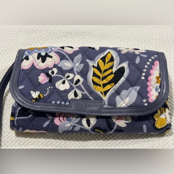 Vera Bradley Charmont Meadow Trimmed Wristlet - Picture 2 of 7